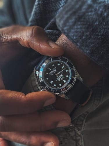 Customer photo review of Safari Shell Cordovan Single-Pass Strap - NEW