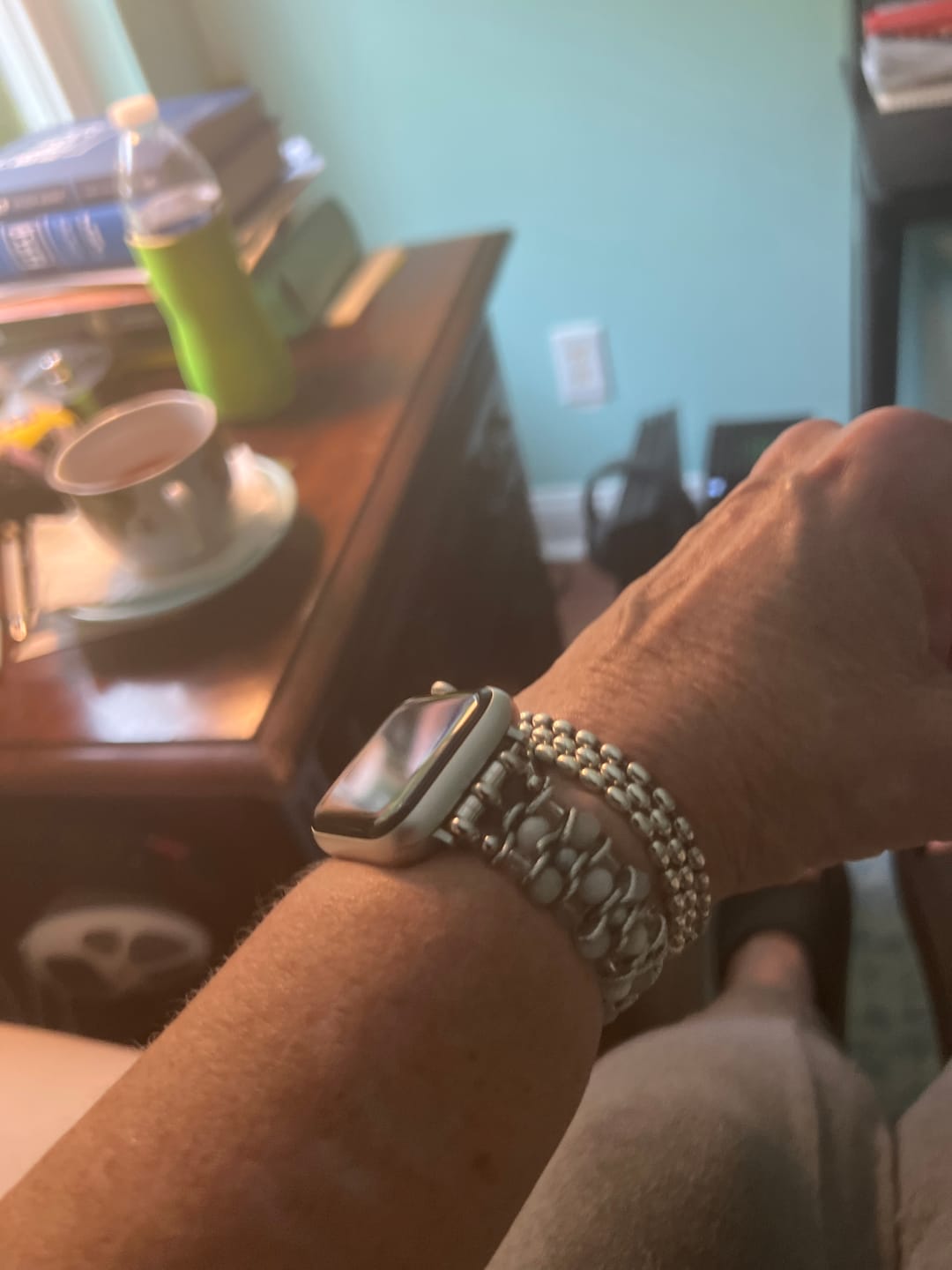 Customer photo review of Moon Mirage Braided Stretch Apple Watch Strap
