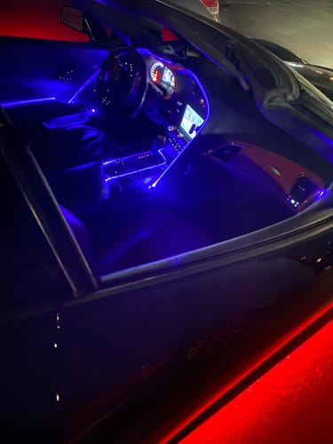 Customer photo review of RGBW Fiber Optic Interior Ambient Lighting Kit 2.0 (6pc)