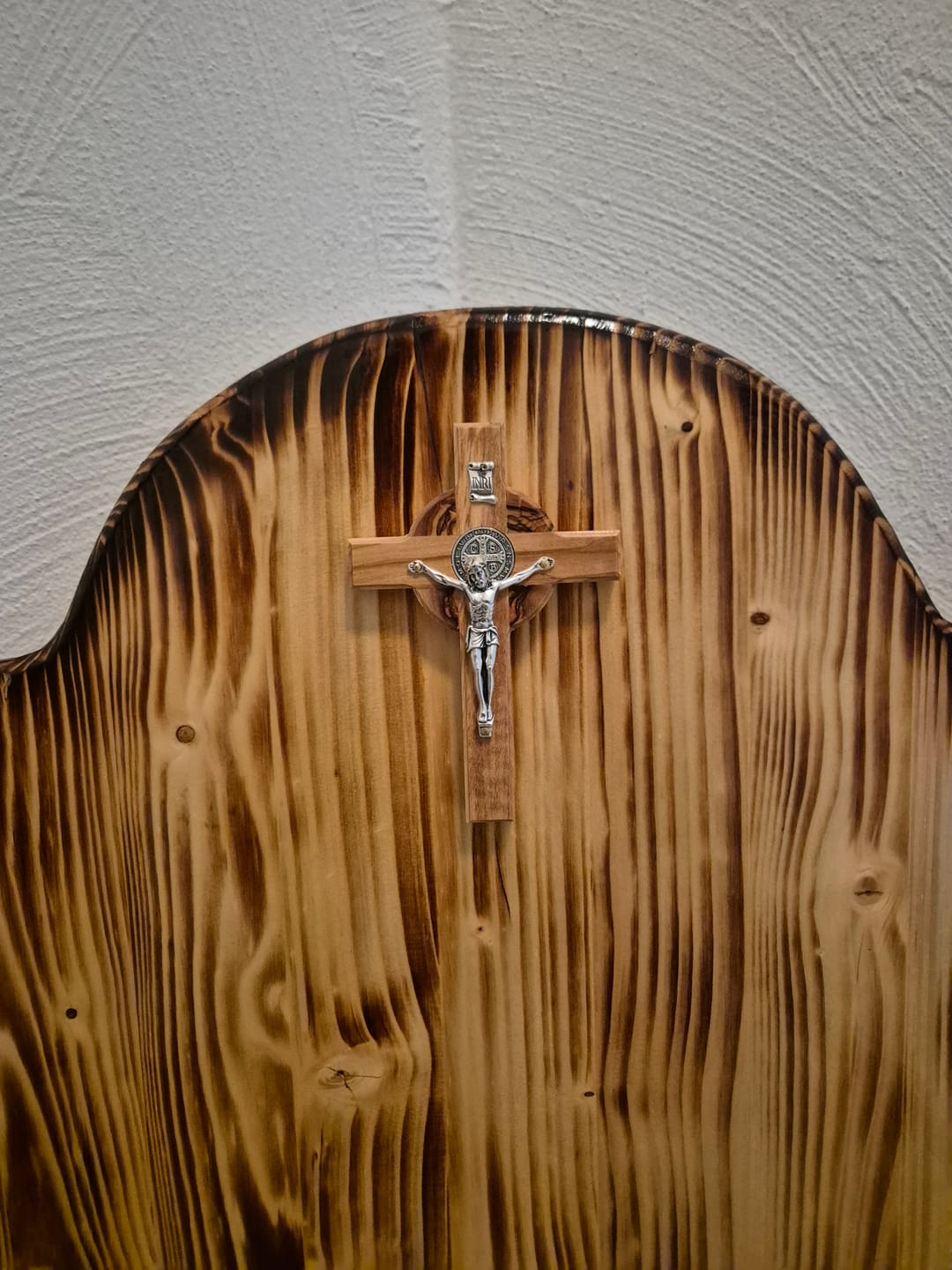 Customer photo review of St. Benedikt Kreuz aus Olivenholz