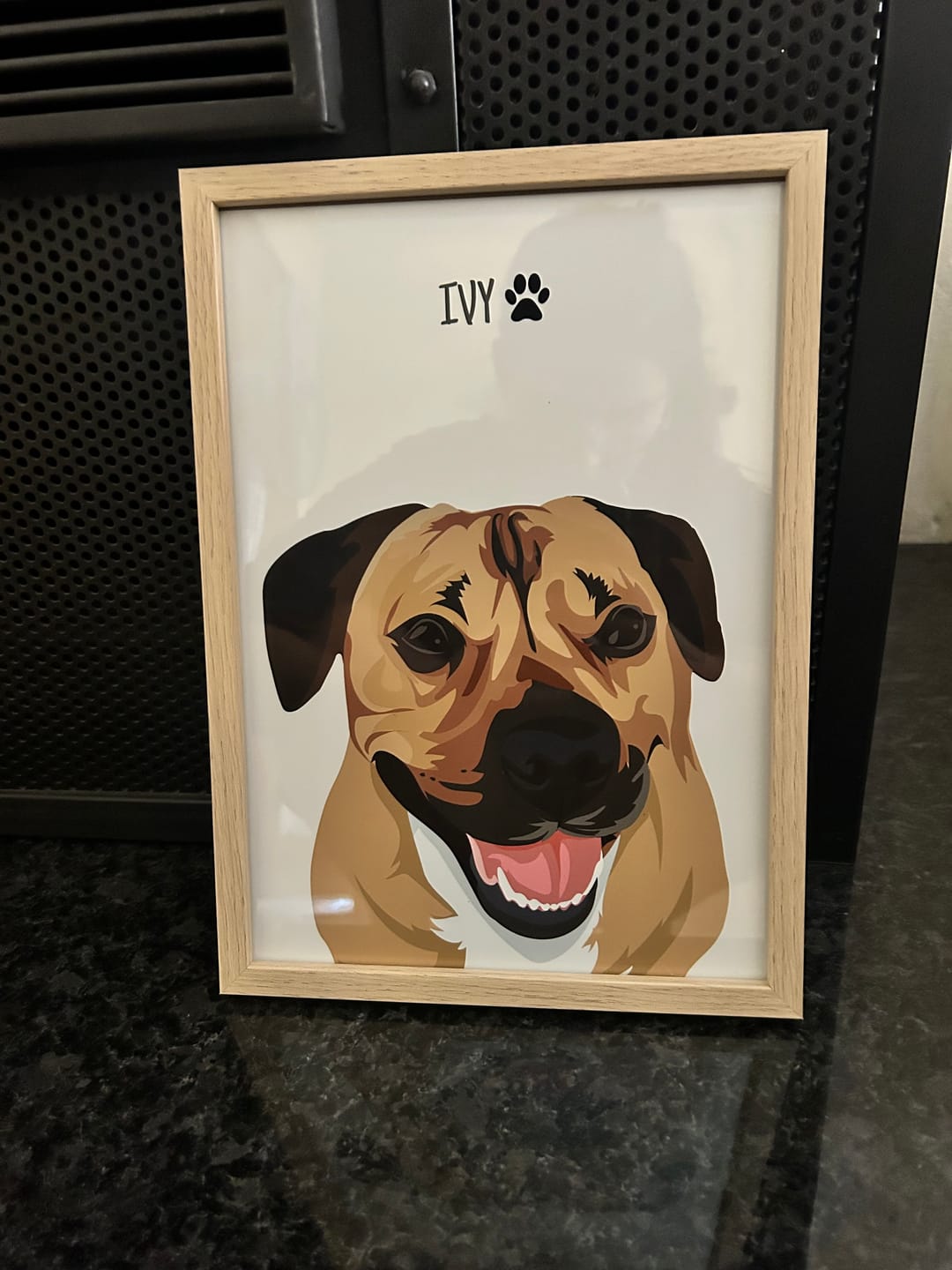 Customer photo review of Quadro Retrato Colorido (1 Animal)