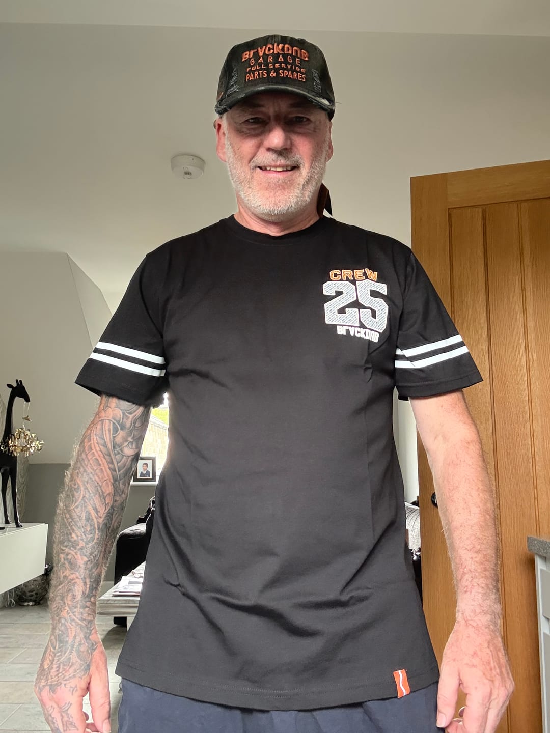 Customer photo review of Crew Tee 2025