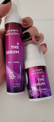 Customer photo review of THE SERUM SPF50+, 50ml