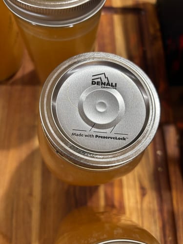 Customer photo review of Case of 20 – Denali Lids – 12 Canning Lids Per Pack – Regular Mouth