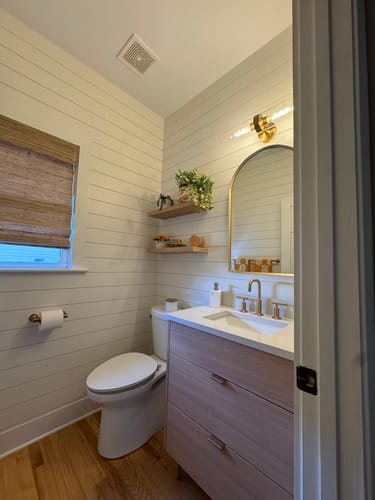 Customer photo review of Ashbury SLIM 30" Natural White Oak Bathroom Vanity - All Drawers