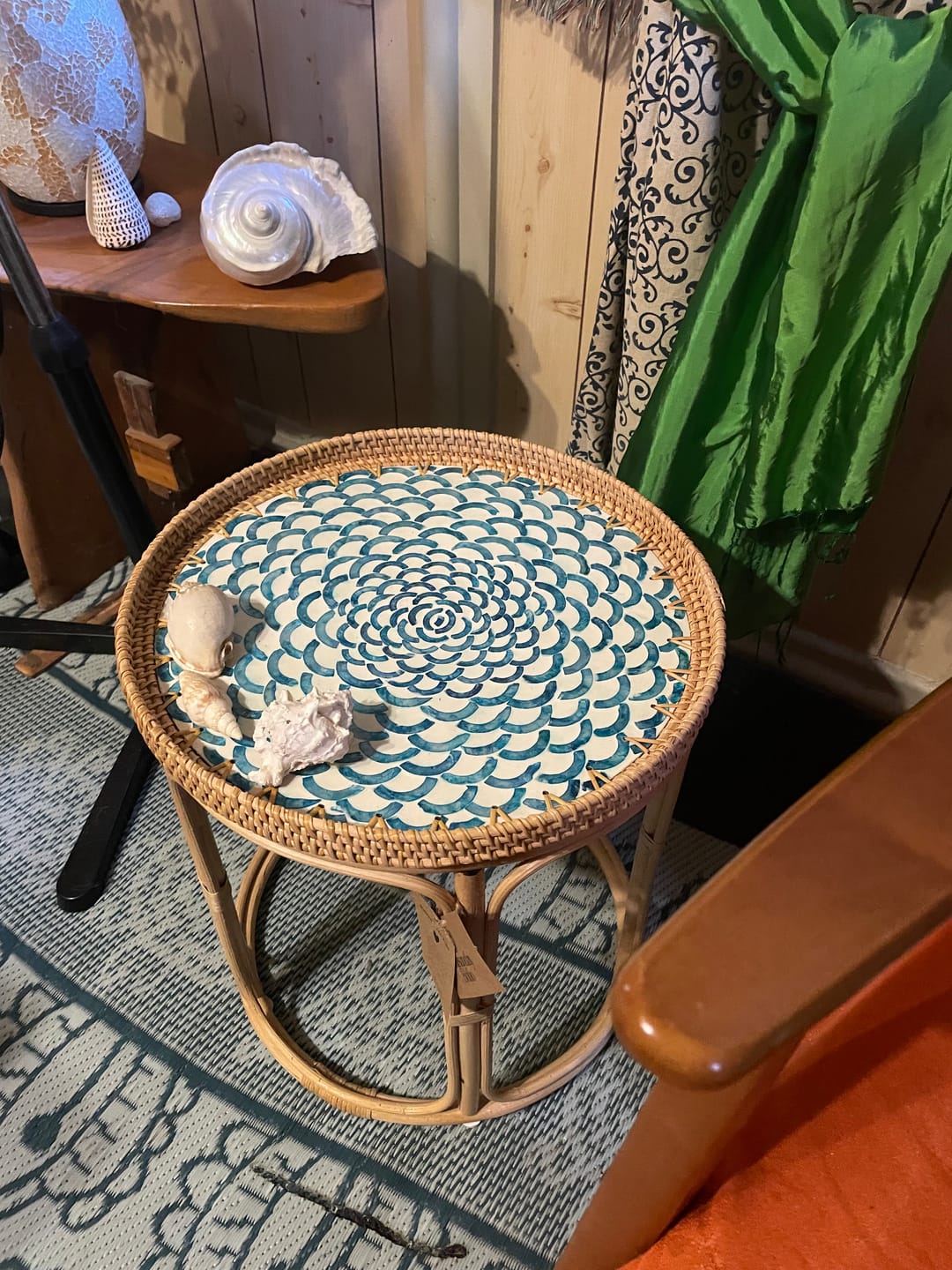 Customer photo review of Bloom Rattan Table