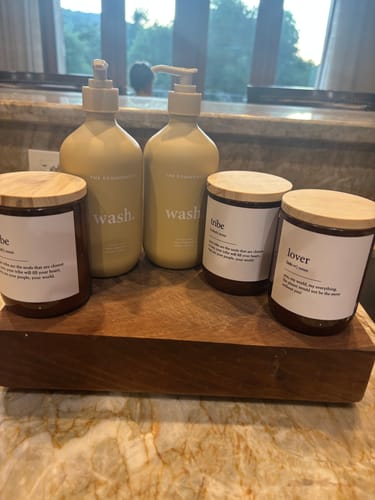Customer photo review of Dictionary Meaning Candle - tribe