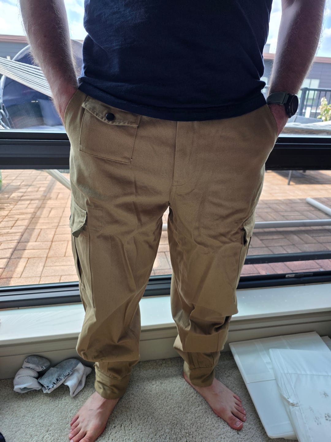 Customer photo review of 13 oz Cotton Twill Relaxed Fit Field Pants