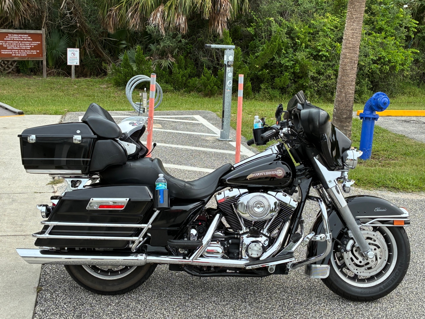 Wind Rider mesh seat cover on a Harley Davidson Electra Glide Classic