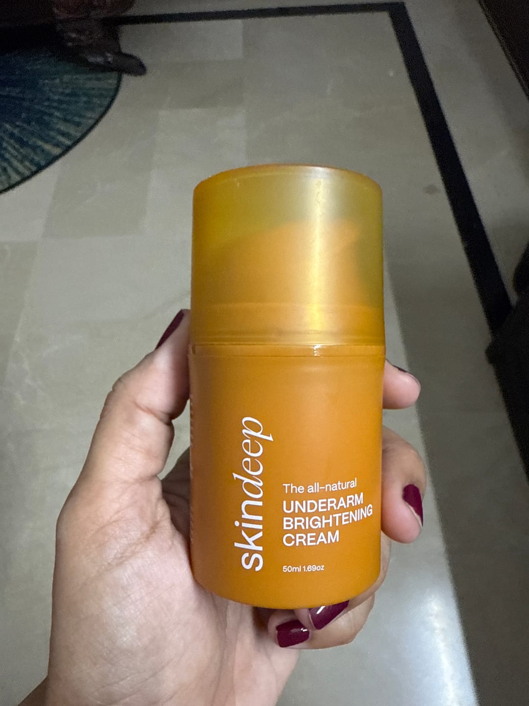 Customer photo review of THE ALL-NATURAL UNDERARM BRIGHTENING CREAM