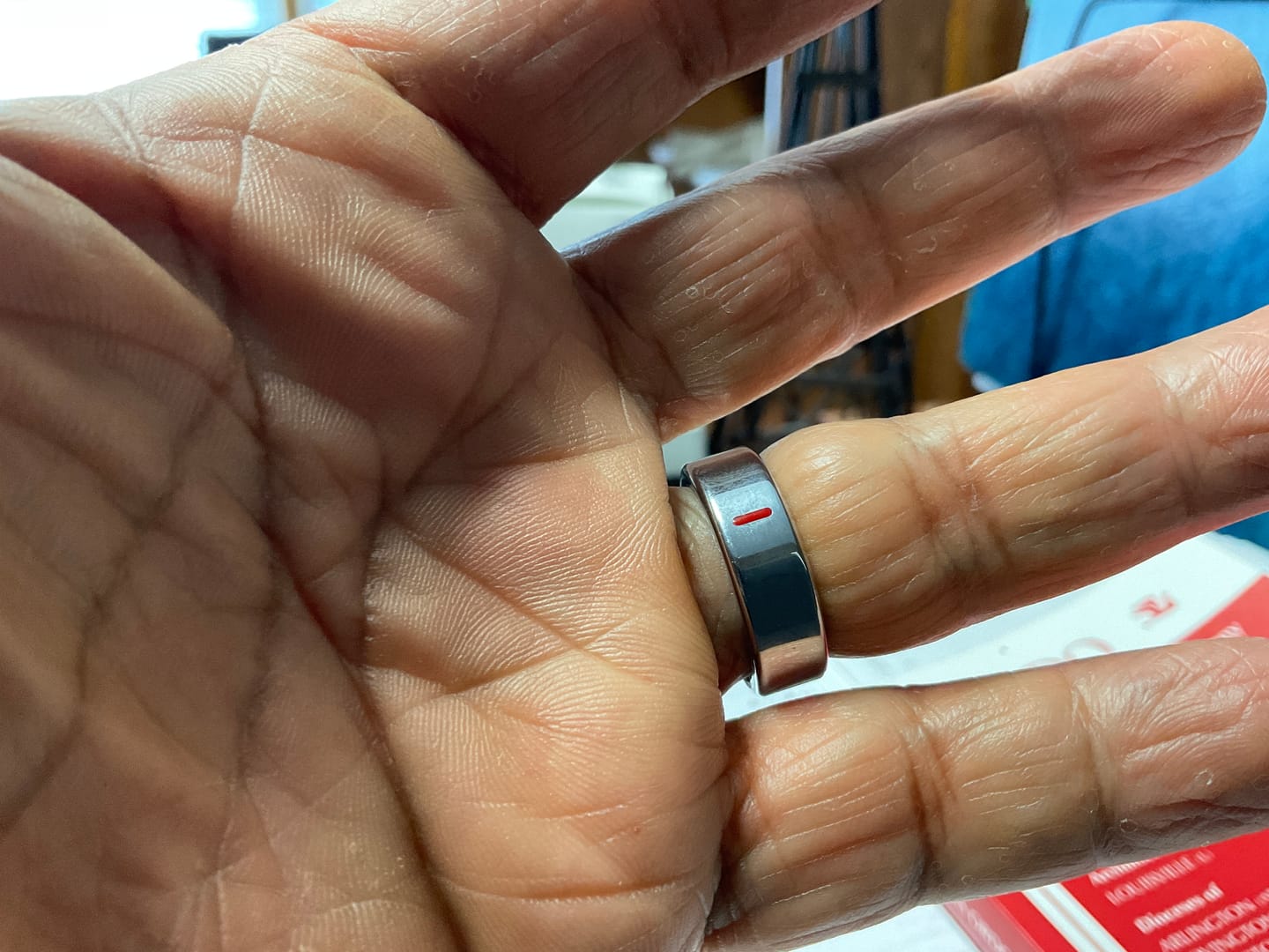 Customer photo review of Fitaos R05 Blood Sugar Blood Pressure Blood oxygen HRV Sleep Monitoring Waterproof Smart Ring