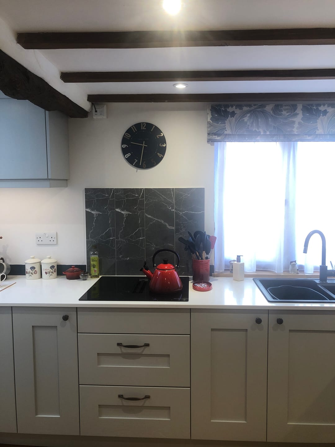 Customer photo review of Thomas Kent London. Mulberry Wall Clock 12" (30cm) Midnight Blue
