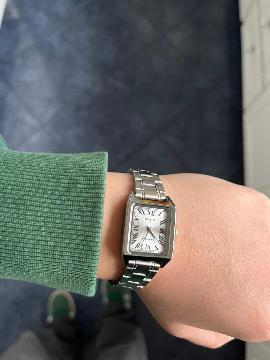 Customer photo review of Reloj Casio Tank Análogo LTP-V007D-7BUDF Acero Dial Plata