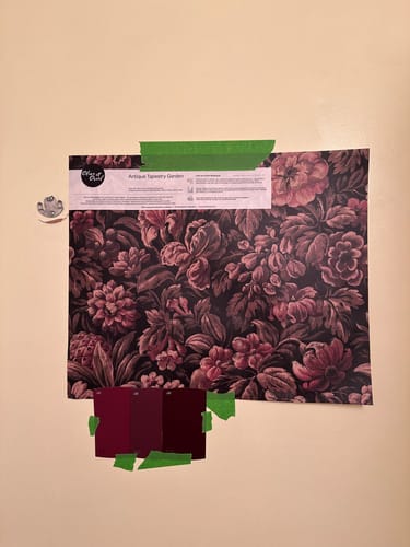 Customer photo review of Antique Tapestry Garden Wallpaper