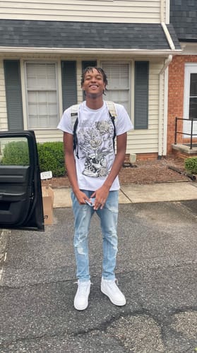 Customer photo review of Pure Money 3s DopeSkill T-Shirt Side Hustle Graphic