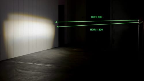 Customer photo review of HORI 1300 DUAL MOUNTED BIKE LIGHT