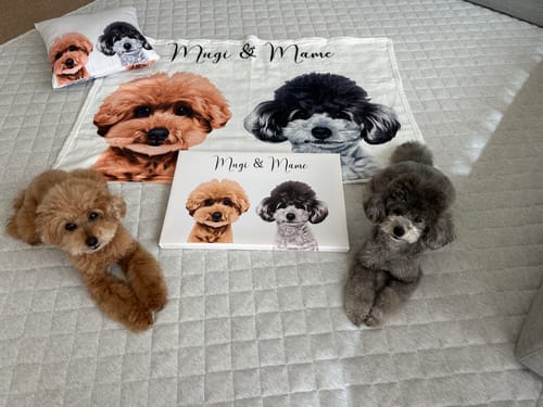 Customer photo review of Petcanva©オーダーメイド ペット似顔絵