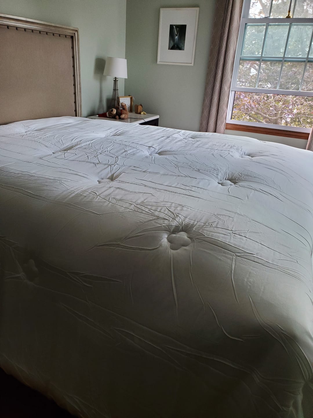 Customer photo review of The FLORÉ Over Sized Summer Cooling Comforter Set