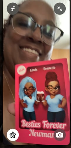 Customer photo review of Besties Forever Pink Action Figure 3D Effect Personalized Acrylic Block, Christmas Gift For Best Friend