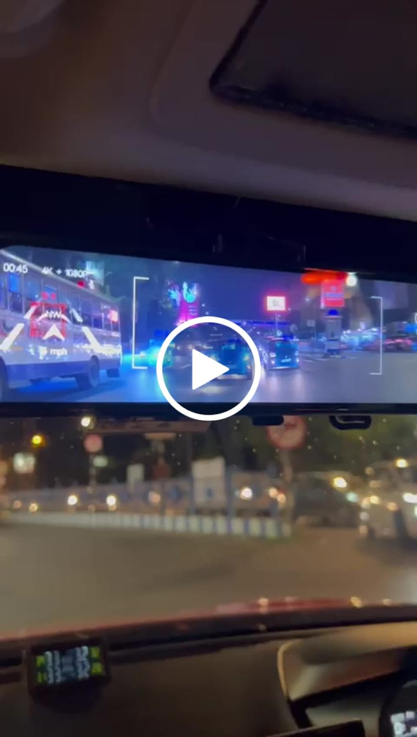 Customer video review of WOLFBOX G850Pro 4K Wifi ADAS Front and Rear Mirror Dash Cam