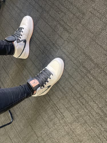 Customer photo review of Jordan 1 Mid Arctic Orange (GS)