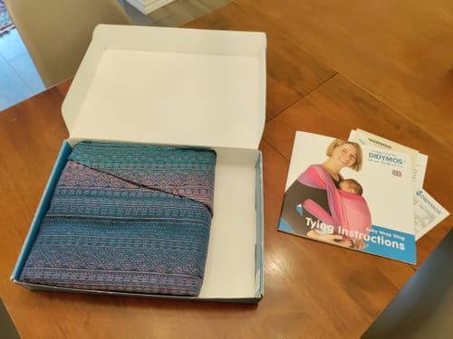 Customer photo review of Prima Sole Occidente Woven Wrap by Didymos