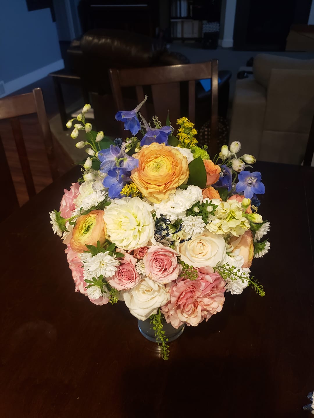 Customer photo review of Coral Peach Ranunculus