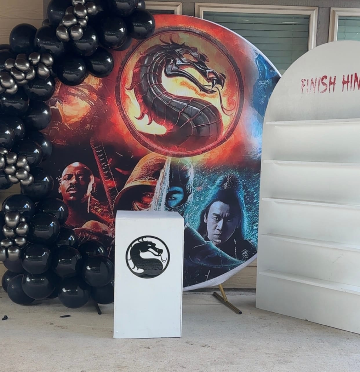 Customer photo review of Customize Theme Photo Backdrop Cover Round Backdrop Birthday Party Circle Background Covers