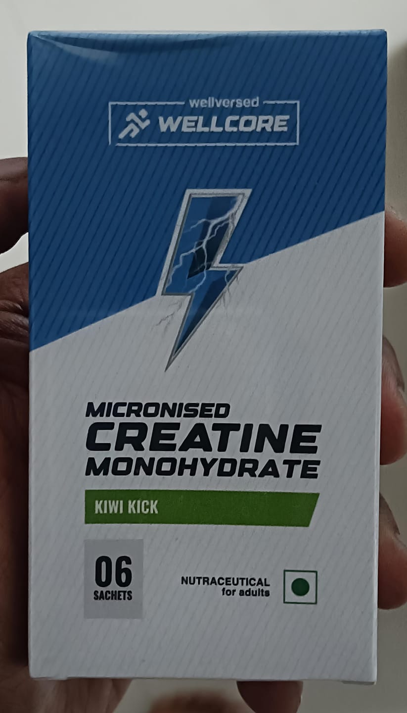 Customer photo review of Wellcore - Pure Micronised Creatine Monohydrate | Kiwi Kick (6 Sachets)
