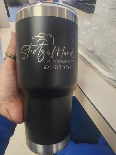 Customer photo review of (6 Pieces) Laser Engraved Tumbler | 30 oz