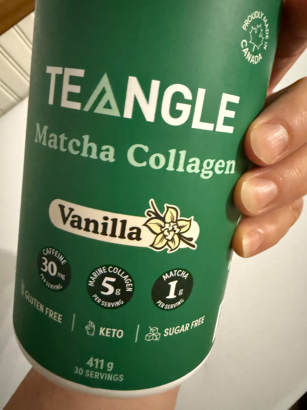 Customer photo review of Teangle - Matcha Collagène 333g - 411g