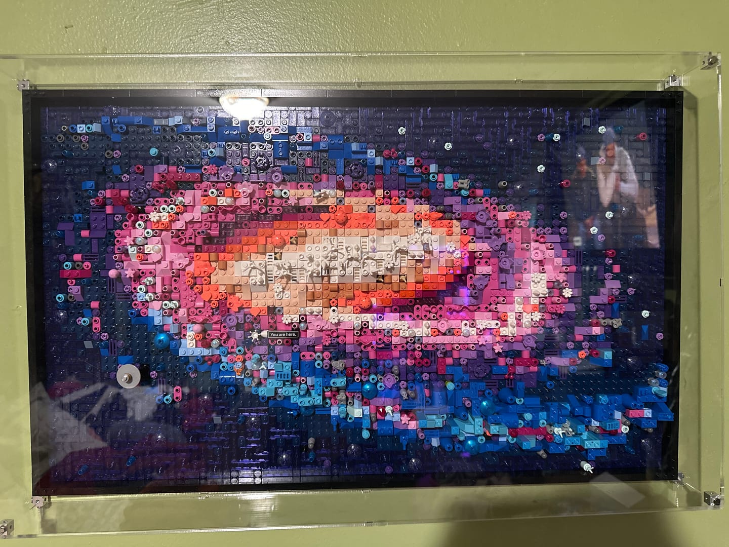 Customer photo review of Wall Mounted Display Case for LEGO® 31212 Art The Milky Way Galaxy