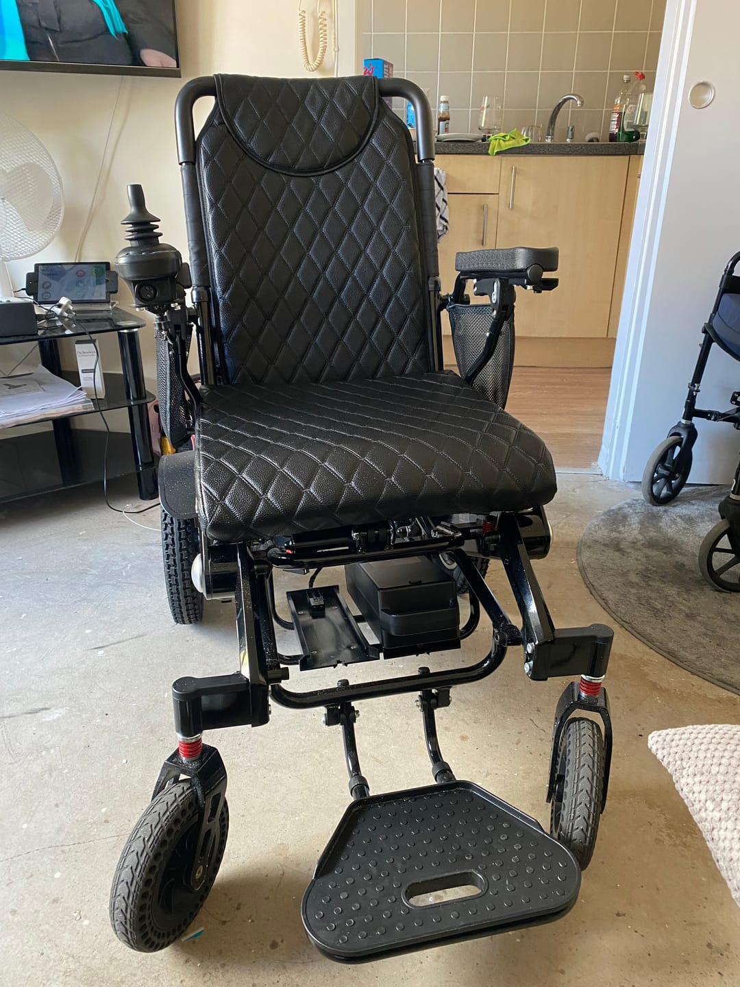 Customer photo review of Luxury Leather Seat Cushion Cover for Freedom Pro and Elite Electric Wheelchair