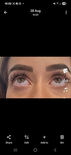 Customer photo review of iGlow Lash Maximizer - Lash Serum, 3 ml