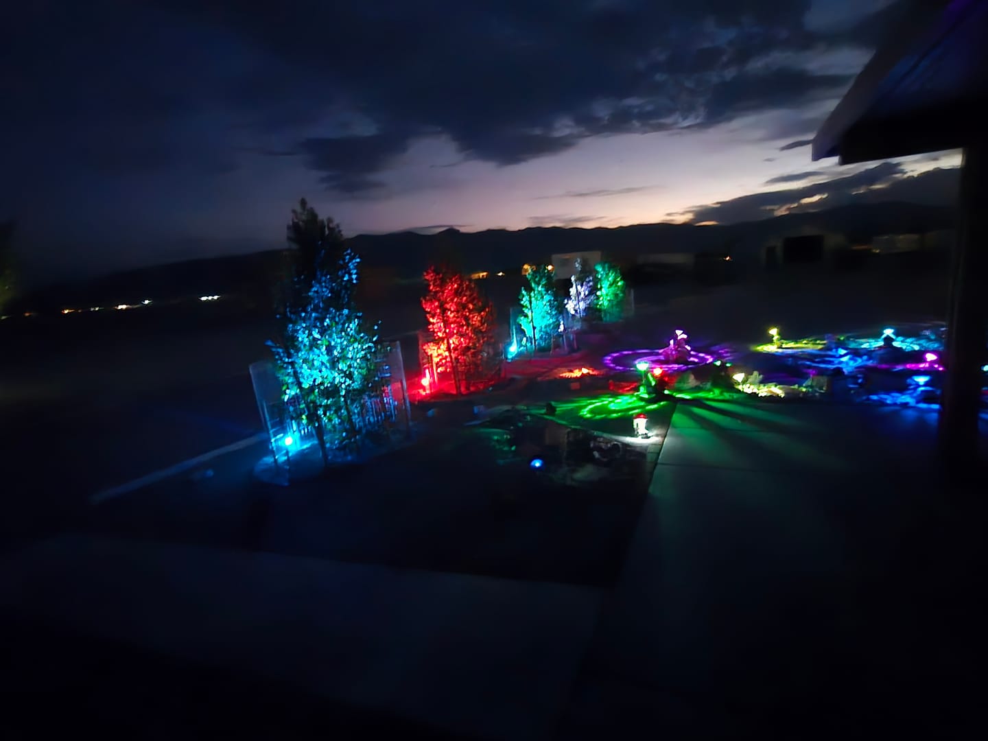 Customer photo review of TSUN Solar Landscape Spotlights