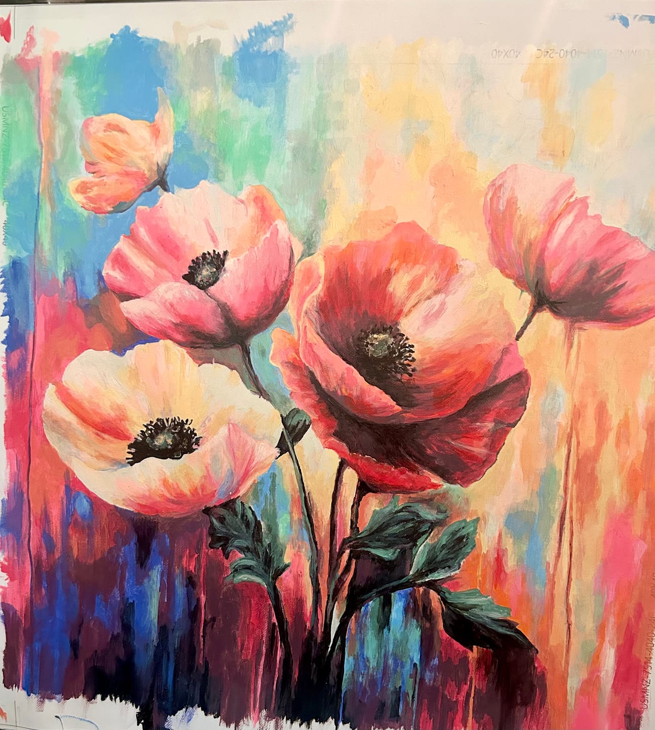 Customer photo review of Paint by Numbers - Flower poetry in a riot of color
