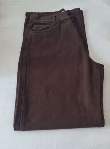 Roberta C. review of Calça Jeans Wide Leg Buriti Marrom Escuro image 1 out of 1