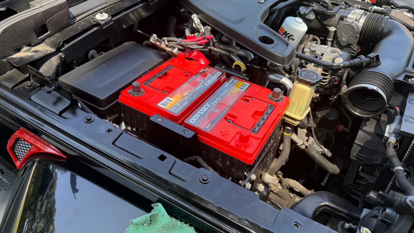 Customer photo review of 2018+ Jeep JL / JT Stock Battery Replacement Kit