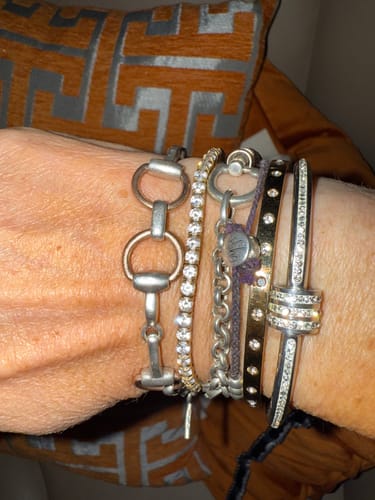 Customer photo review of Luxe Tennis Bracelet