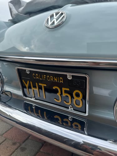 Customer photo review of 1963 CALIFORNIA LICENSE PLATE 6"x12" (156.5mm x 305mm)