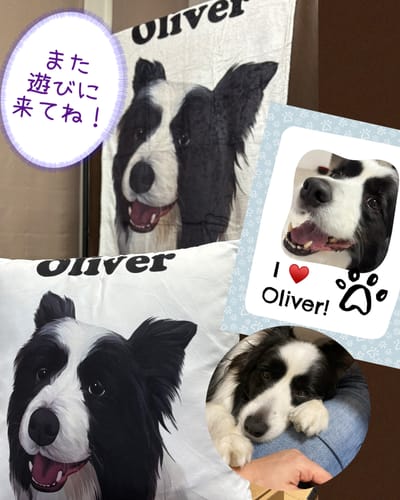 Customer photo review of Petcanva©オーダーメイド ブランケット