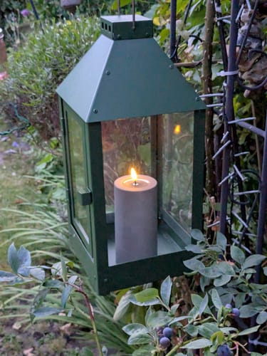 Customer photo review of Udendørs LED Bloklys Ø 7,5 x 15 cm Sand