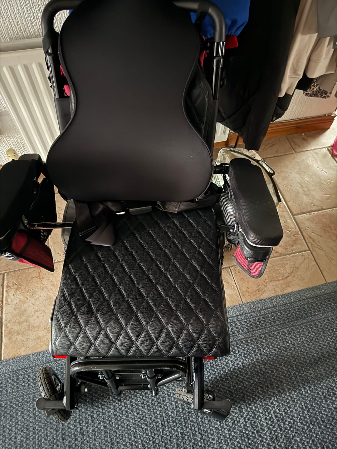 Customer photo review of Luxury Leather Seat Cushion Cover for Freedom Pro and Elite Electric Wheelchair