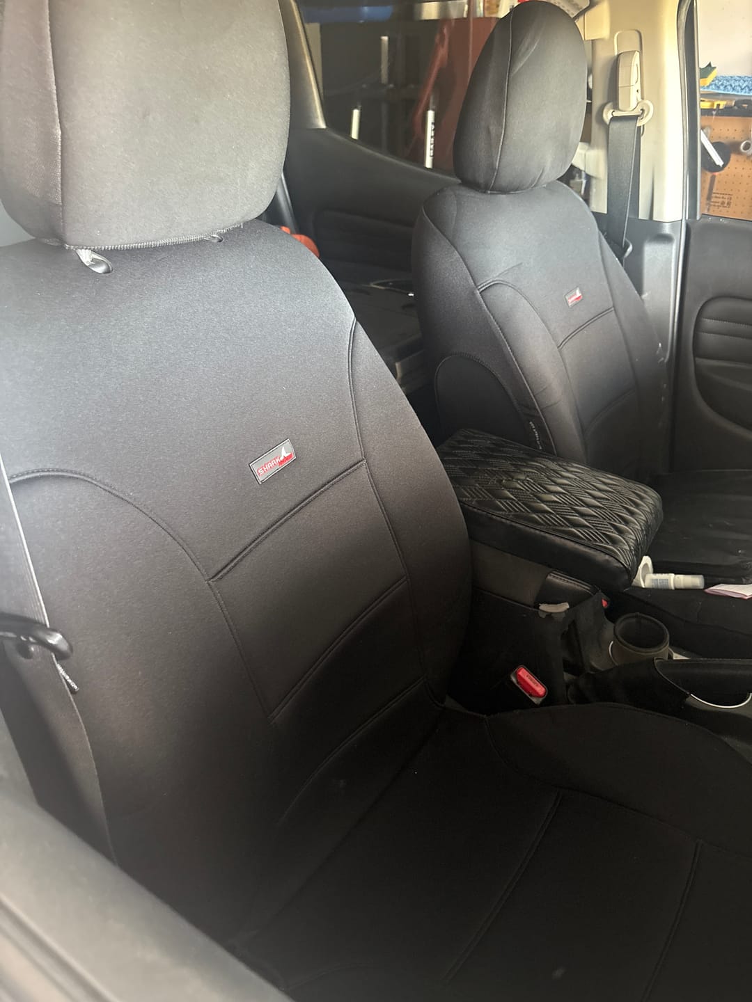 Customer photo review of Sharkskin Seat Covers for Mitsubishi Triton MQ/MR (Jan/2015-Dec/2023)