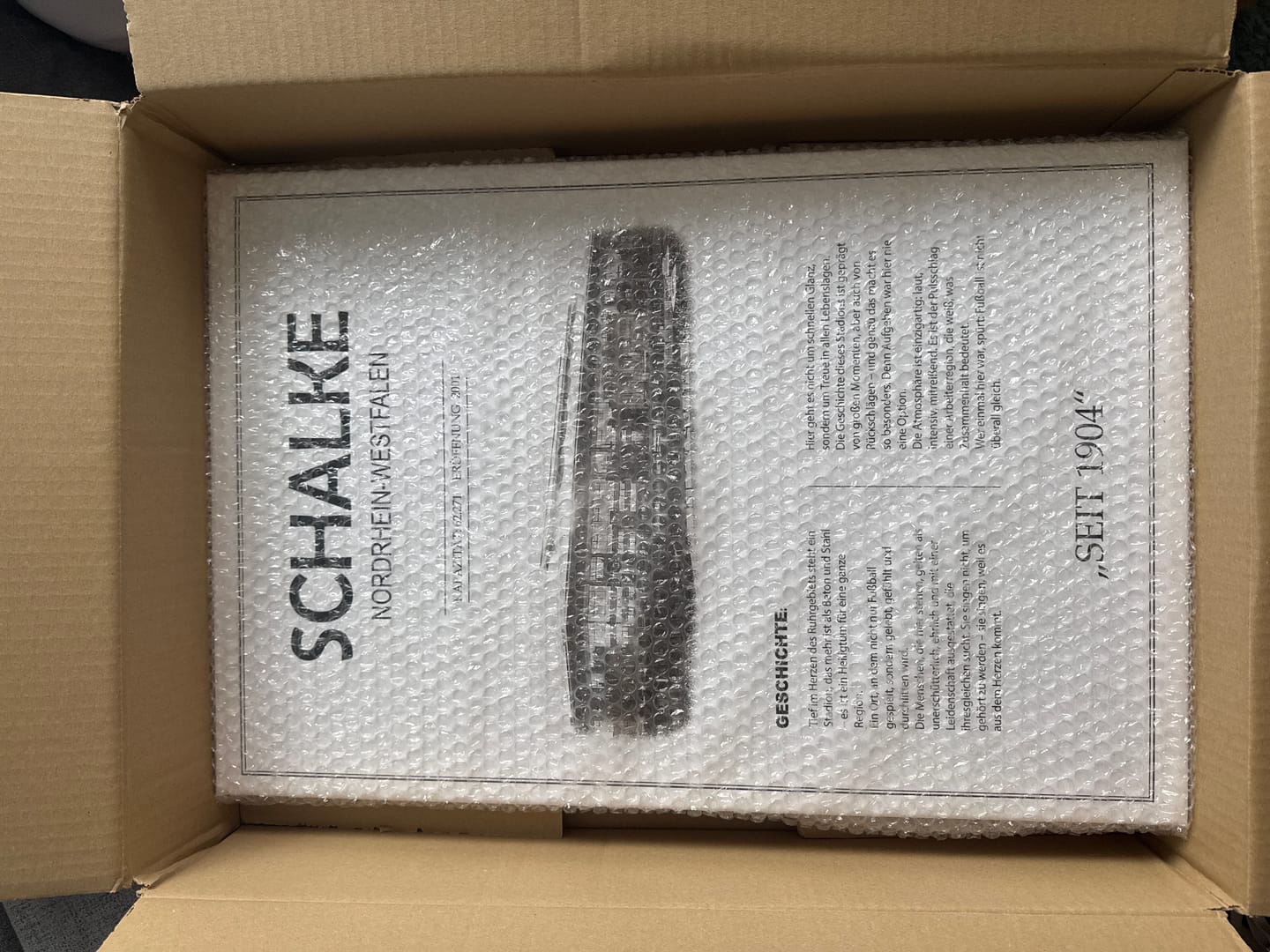 Customer photo review of Schalke Stadion Leinwand