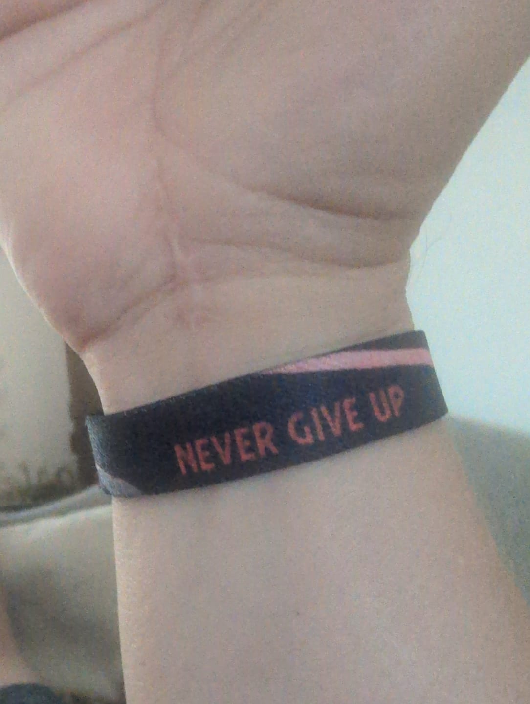 Customer photo review of I can. I will. - Elastisches Armband