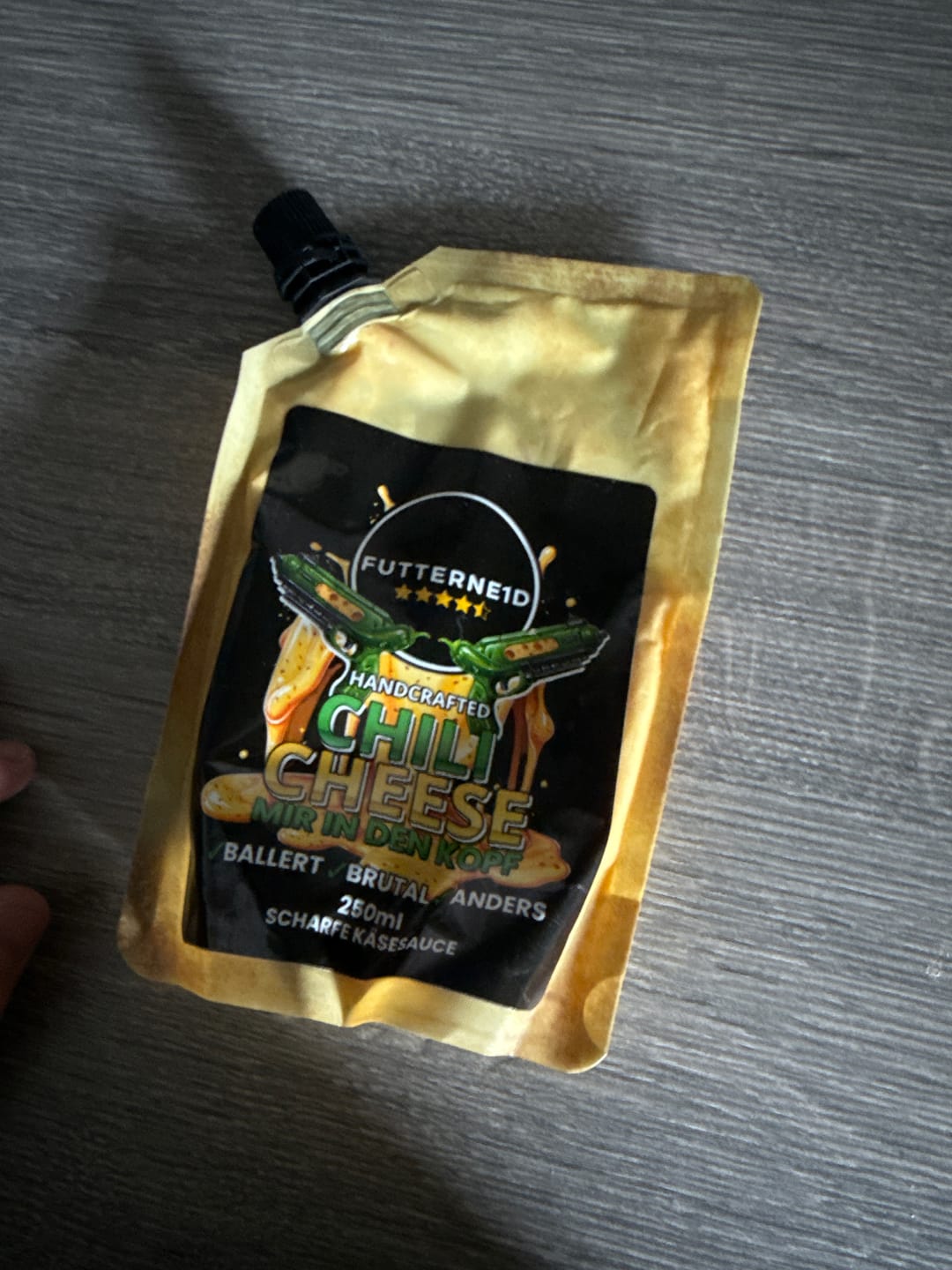 Customer photo review of CHILI CHEESE Sauce 250ml
