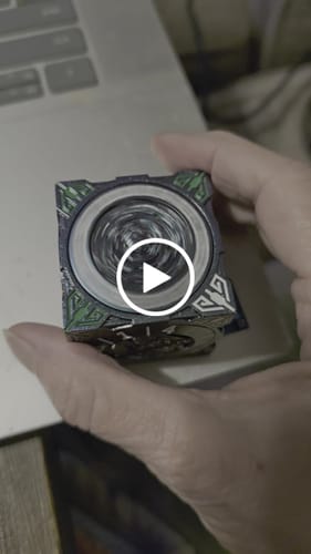Customer video review of Masters Dice Relic #001 – 7-in-1 Monster Cube Spinner DND Dice  for Dungeon Masters & True Fans