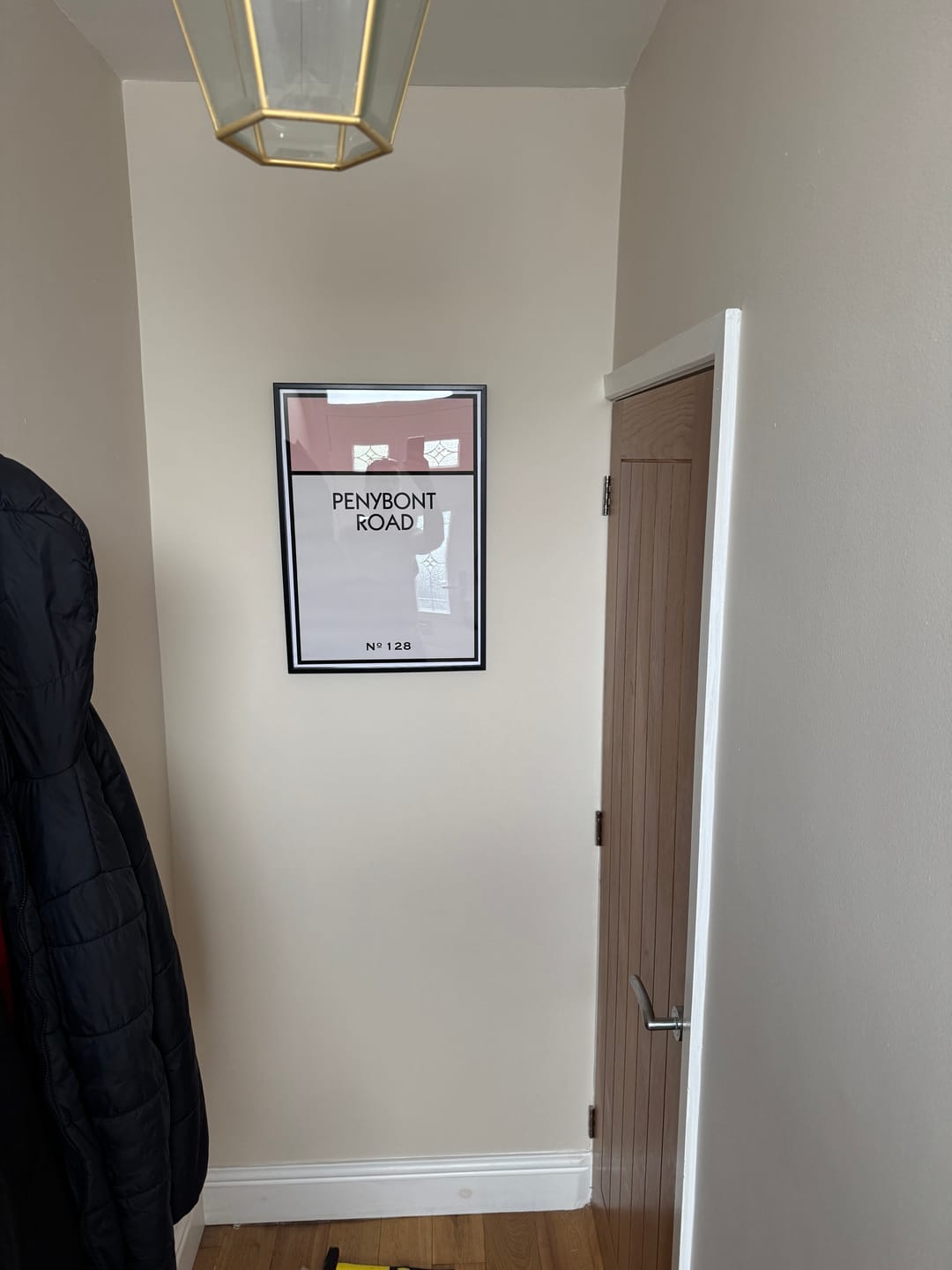 Customer photo review of Personalised Street Name Print