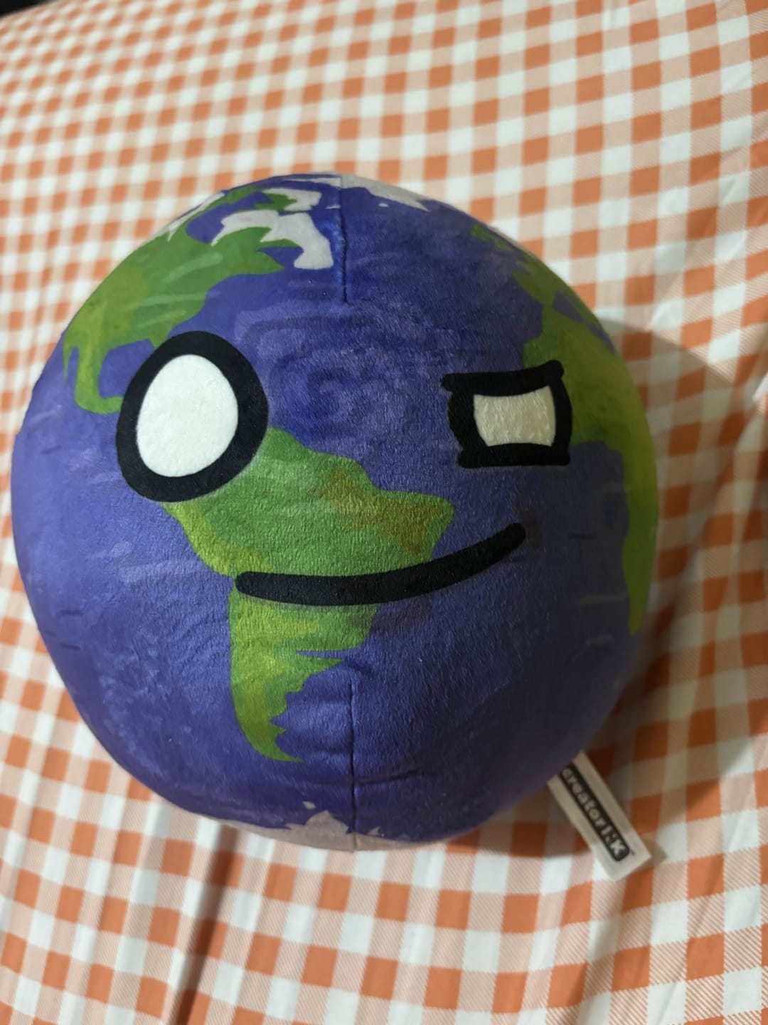 Customer photo review of The SolarBalls Earth Plush